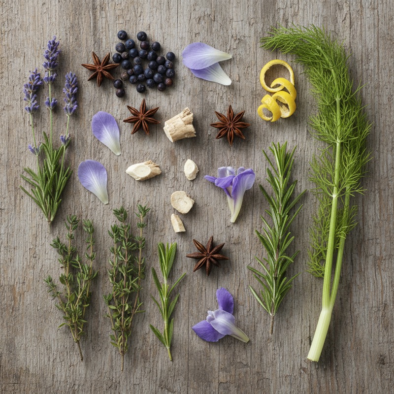 Carte de France illustrée avec les botaniques de chaque région